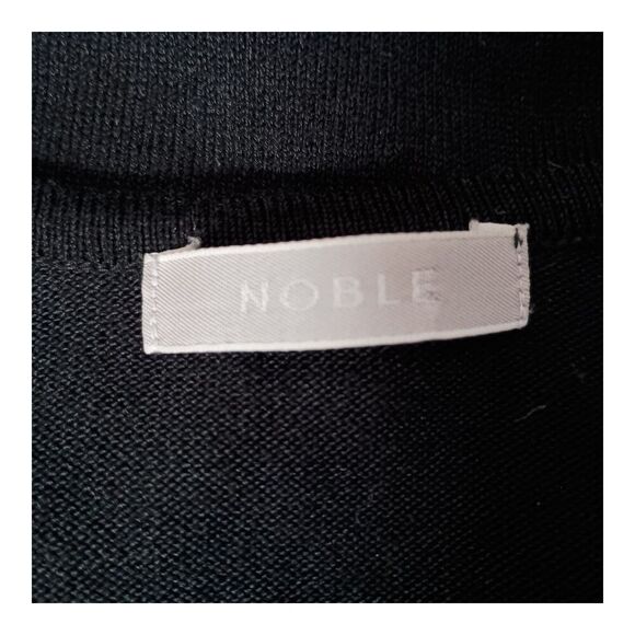 NOBLE Cardigans Sweater Button Front Crew Neck Cotton Womens Small - Picture 4 of 4